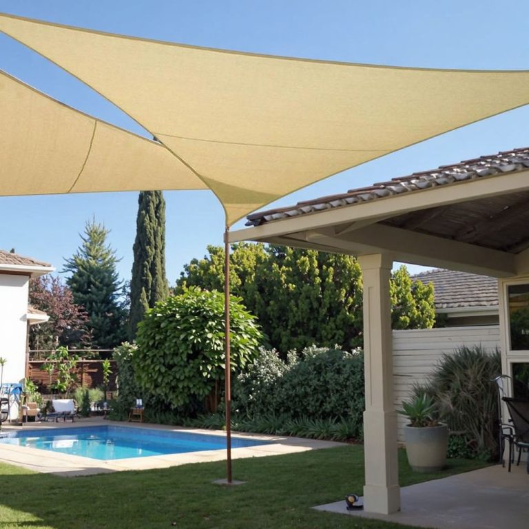 Plasa parasolar umbrire terasa triunghi 180 gr/mp &#...
