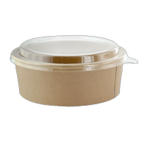 Caserole carton kraft rotunde, 1100 ml, maro